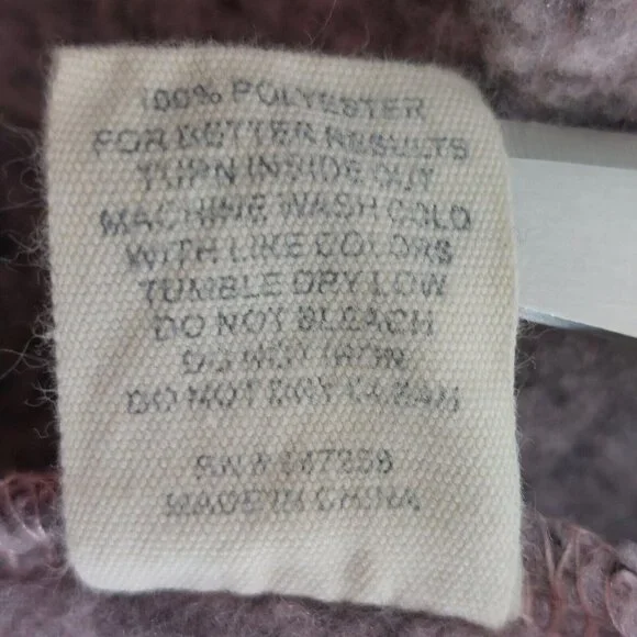 Simply Southern Womens Medium Pullover Pink Heather Fleece Sweatshirt 1/4 Snap - Picture 13 of 13